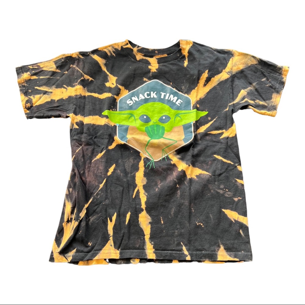 Repurposed bleached tee Grogu Star Wars